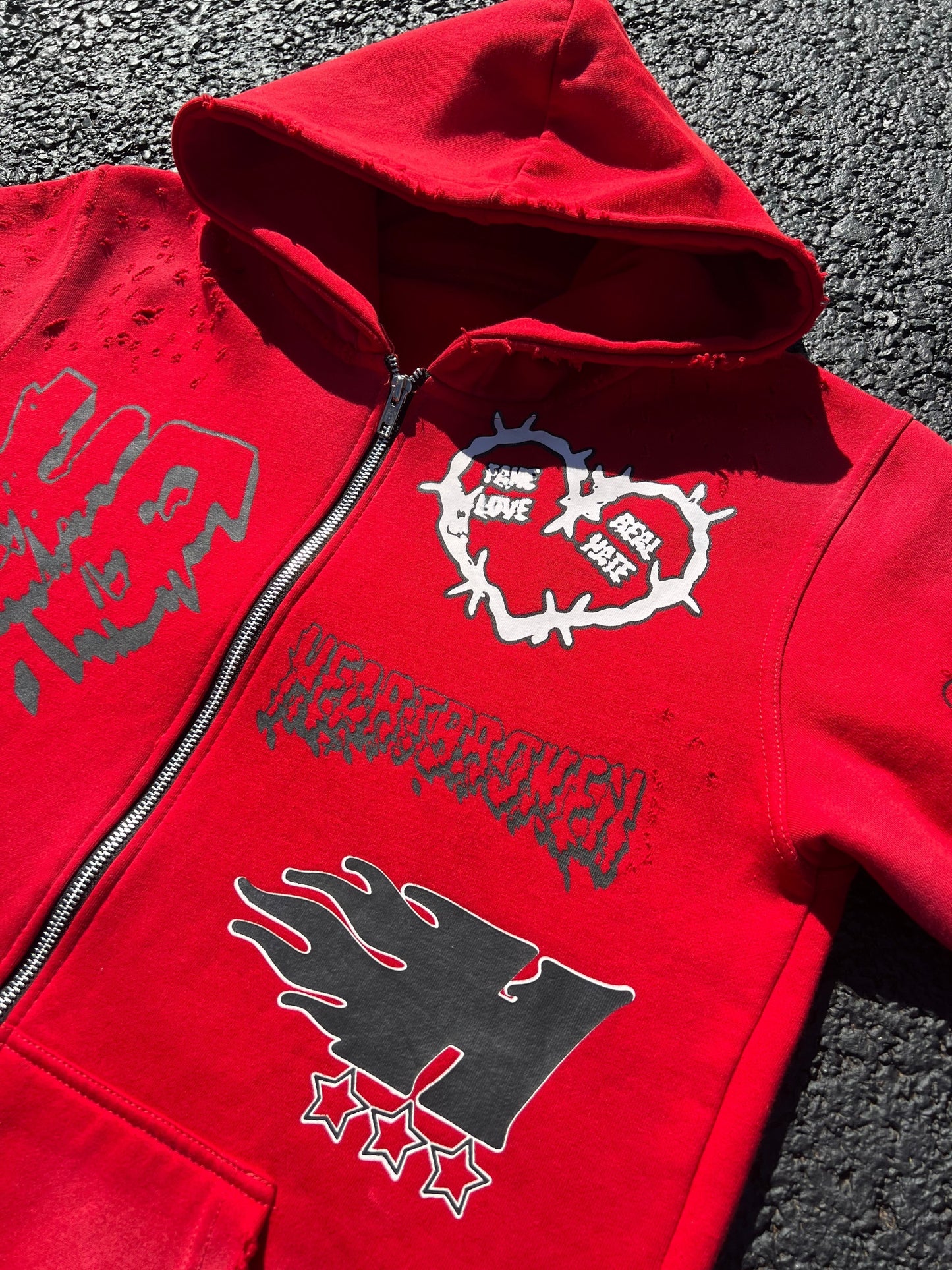 HeartBrokenAttire "Fake Love Real Hate" Jacket