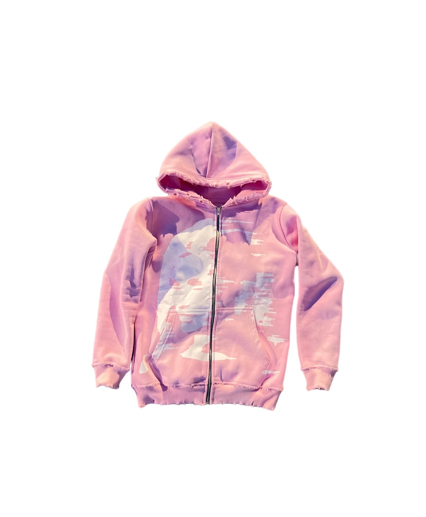 HeartBrokenAttire "FaceFront" Pink Acid Wash